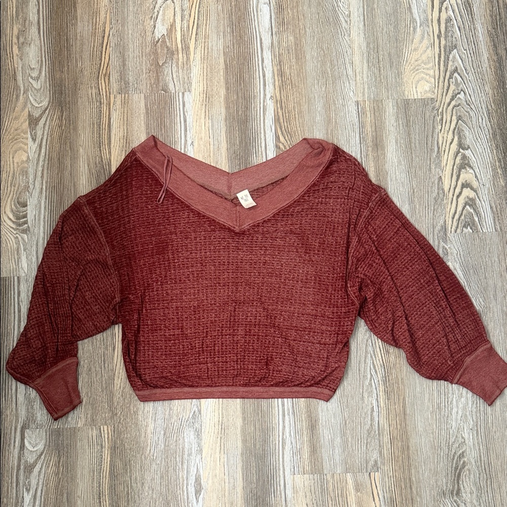 We The Free Rust V-Neck Pullover